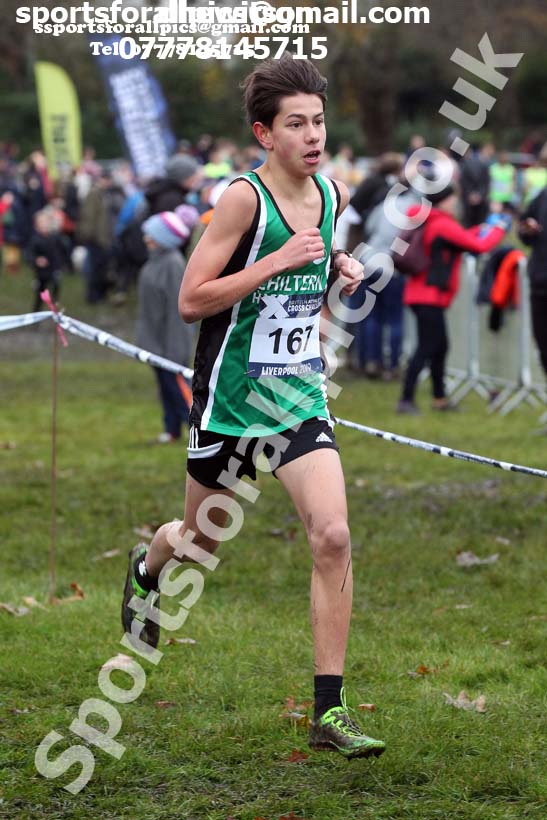 Boys under-13s, 2019 European Cross Country Trials and British Cross Challenge, Sefton Park, Liverpool.  Photo: David T. Hewitson/Sports for All Pics